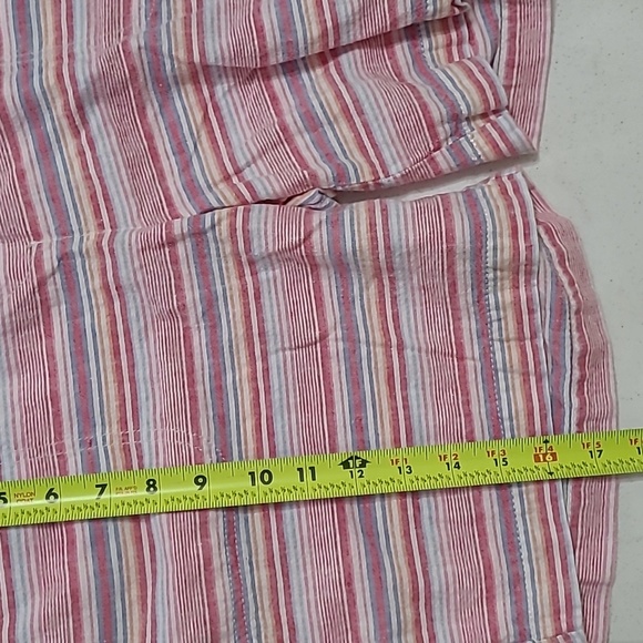 Talbots Striped Linen Blend Pullon Shorts size 10 - Picture 6 of 8